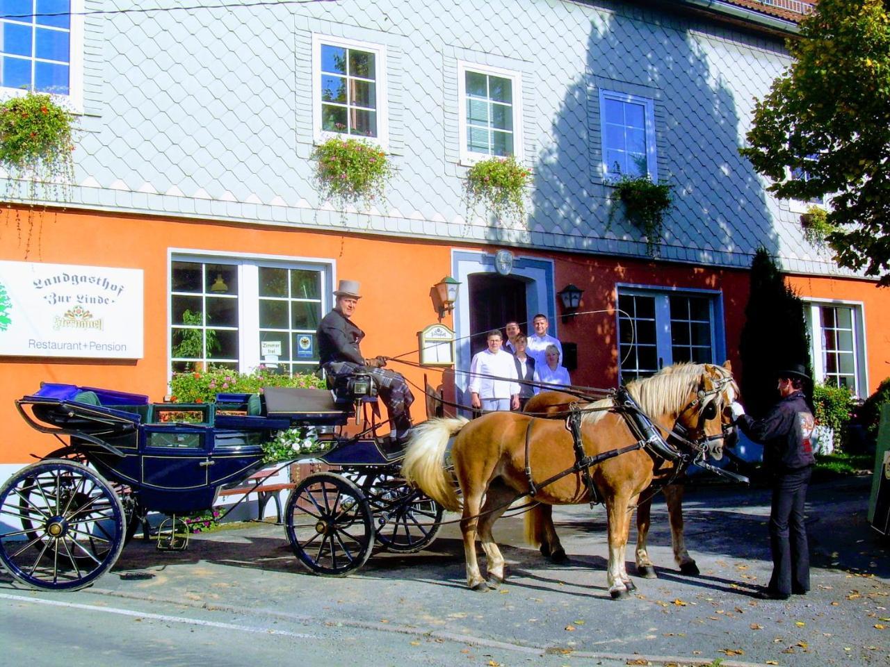 Отель Landgasthof "Zur Linde" Dreba Экстерьер фото